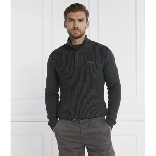 Sweter męski Aeronautica Militare z bawełny 
