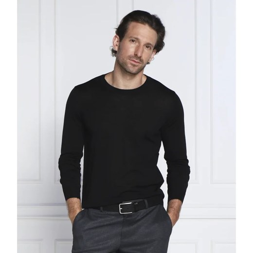 Oscar Jacobson Wełniany sweter Custer | Slim Fit Oscar Jacobson M Gomez Fashion Store promocja
