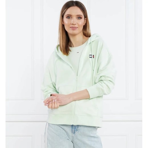 Bluza damska miętowa Tommy Jeans casual bawełniana