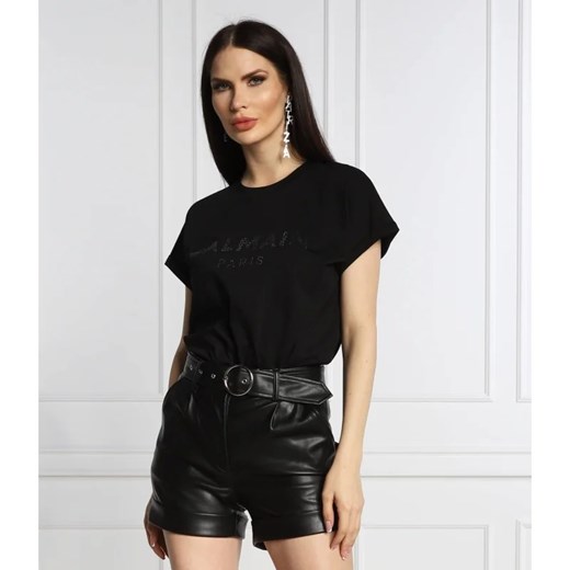 Balmain T-shirt | Regular Fit ze sklepu Gomez Fashion Store w kategorii Bluzki damskie - zdjęcie 163969422