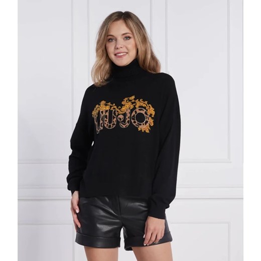 Sweter damski Liu Jo z golfem casual 