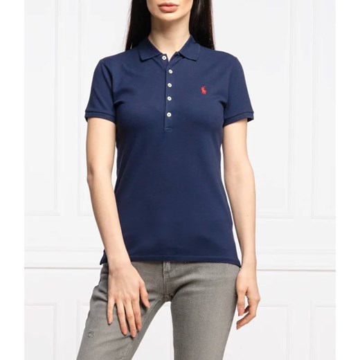 POLO RALPH LAUREN Polo Julie | Slim Fit | pique Polo Ralph Lauren XL promocja Gomez Fashion Store