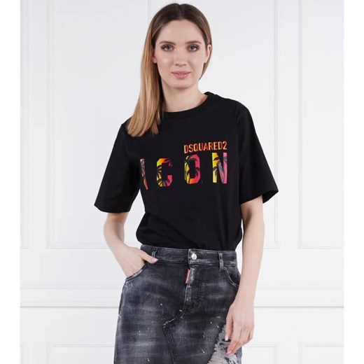 Dsquared2 T-shirt | Regular Fit ze sklepu Gomez Fashion Store w kategorii Bluzki damskie - zdjęcie 163969742