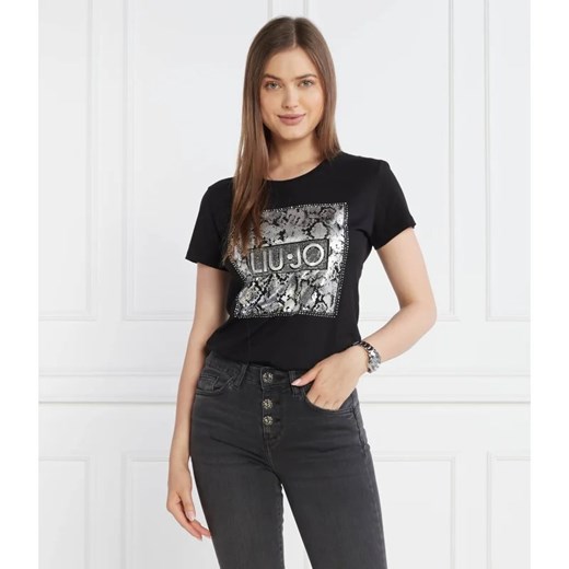 Liu Jo T-shirt | Regular Fit ze sklepu Gomez Fashion Store w kategorii Bluzki damskie - zdjęcie 163970091