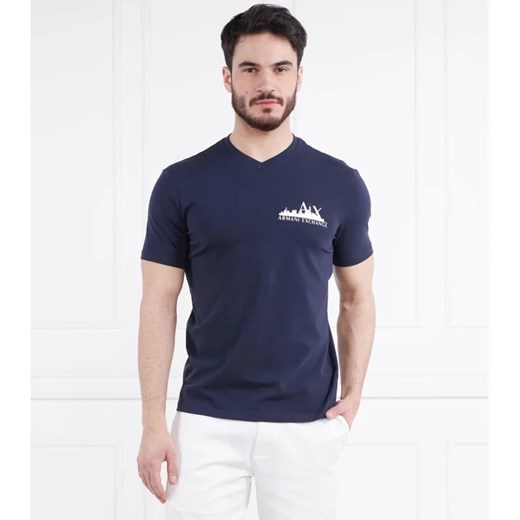 T-shirt męski Armani Exchange z krótkim rękawem granatowy