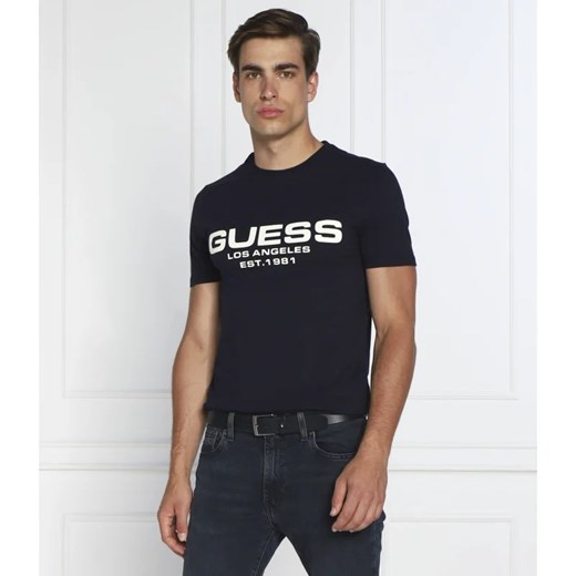 GUESS T-shirt Bertil | Regular Fit ze sklepu Gomez Fashion Store w kategorii T-shirty męskie - zdjęcie 163970860
