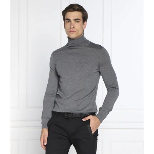 BOSS BLACK Wełniany golf Musso-P | Slim Fit ze sklepu Gomez Fashion Store w kategorii Swetry męskie - zdjęcie 163970930