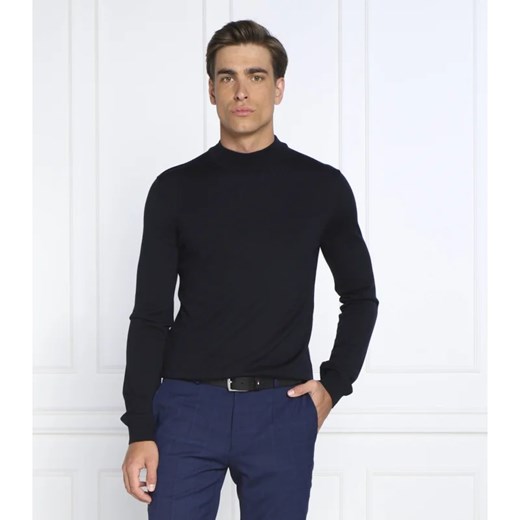 HUGO Wełniany sweter San Matteo | Regular Fit ze sklepu Gomez Fashion Store w kategorii Swetry męskie - zdjęcie 163971170