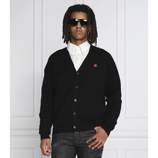 Kenzo Wełniany kardigan PARIS | Regular Fit ze sklepu Gomez Fashion Store w kategorii Swetry męskie - zdjęcie 163971171