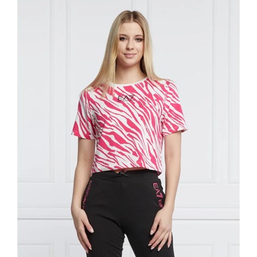 EA7 T-shirt | Cropped Fit ze sklepu Gomez Fashion Store w kategorii Bluzki damskie - zdjęcie 163971262