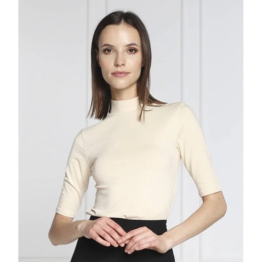 Bluzka damska Calvin Klein z golfem z elastanu