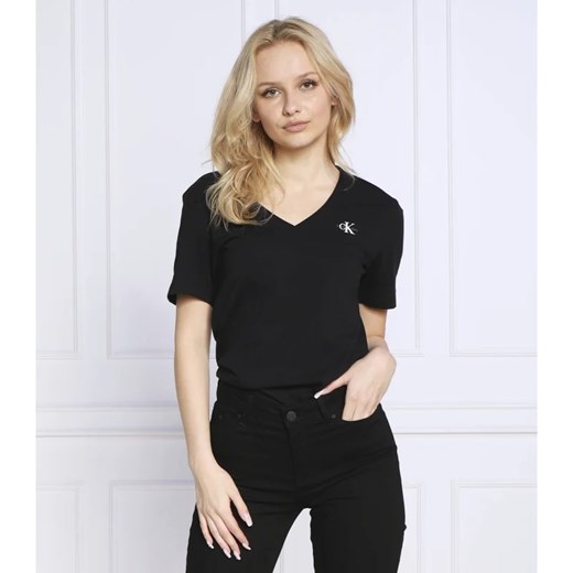 Bluzka damska Calvin Klein z bawełny