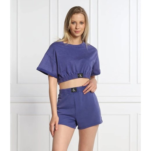 Calvin Klein Swimwear T-shirt | Cropped Fit ze sklepu Gomez Fashion Store w kategorii Bluzki damskie - zdjęcie 163971791