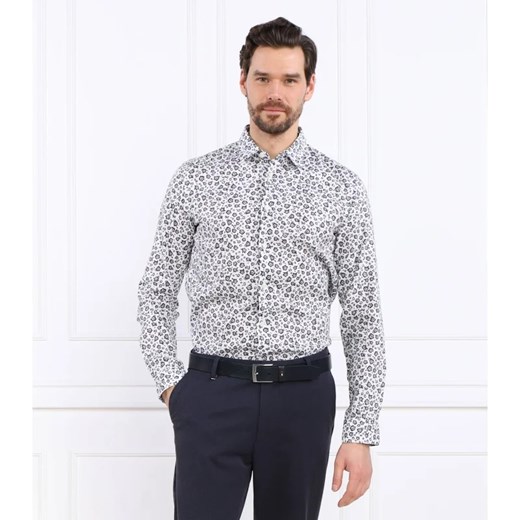 BOSS BLACK Lniana koszula Roger_F | Slim Fit L promocja Gomez Fashion Store