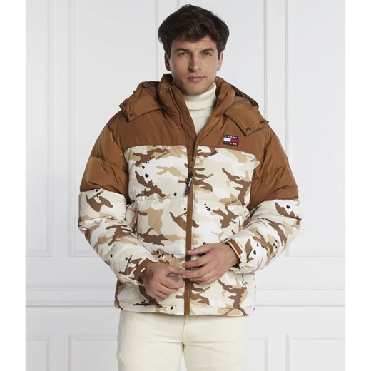 Kurtka męska Tommy Jeans wielokolorowa w militarnym stylu na zimę
