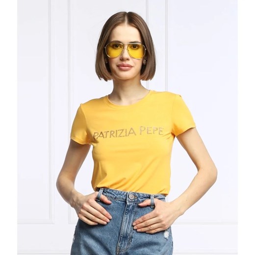 Patrizia Pepe T-shirt MAGLIAT | Regular Fit Patrizia Pepe XL okazyjna cena Gomez Fashion Store