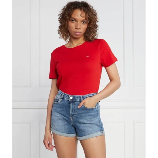 Tommy Jeans T-shirt | Regular Fit ze sklepu Gomez Fashion Store w kategorii Bluzki damskie - zdjęcie 163972593