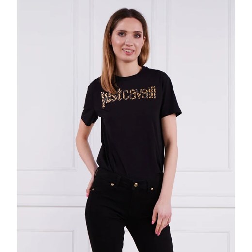 Just Cavalli T-shirt | Regular Fit ze sklepu Gomez Fashion Store w kategorii Bluzki damskie - zdjęcie 163972721