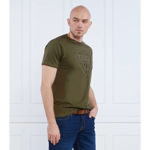 GUESS T-shirt MOISEY | Regular Fit ze sklepu Gomez Fashion Store w kategorii T-shirty męskie - zdjęcie 163972904
