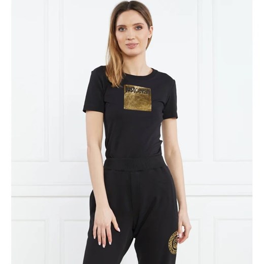 Just Cavalli T-shirt | Regular Fit ze sklepu Gomez Fashion Store w kategorii Bluzki damskie - zdjęcie 163973094