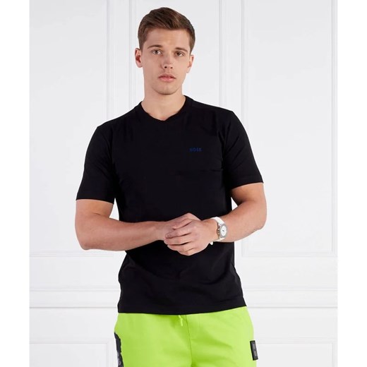 T-shirt męski BOSS HUGO z elastanu z krótkim rękawem