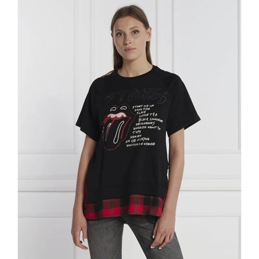 Desigual T-shirt | Regular Fit ze sklepu Gomez Fashion Store w kategorii Bluzki damskie - zdjęcie 163973293