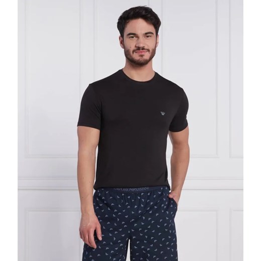 T-shirt męski czarny Emporio Armani casual 