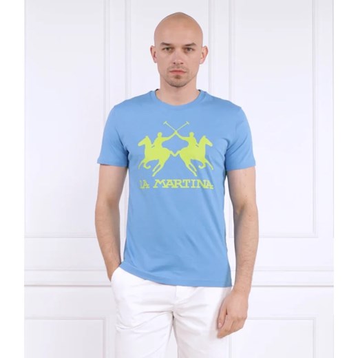 La Martina t-shirt męski z krótkim rękawem w stylu młodzieżowym