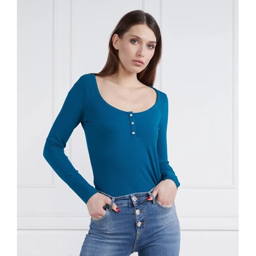 GUESS Bluzka KARLEE JEWEL | Slim Fit ze sklepu Gomez Fashion Store w kategorii Bluzki damskie - zdjęcie 163974122