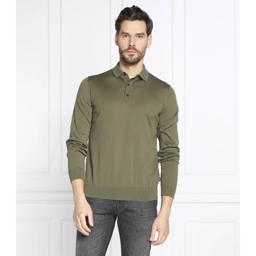BOSS BLACK Wełniane polo Lancione | Regular Fit XL okazja Gomez Fashion Store