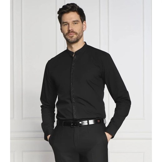 Koszula męska Hugo Boss elegancka z długim rękawem z klasycznym kołnierzykiem na jesień