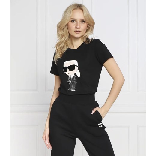 Karl Lagerfeld T-shirt ikonik 2.0 | Regular Fit ze sklepu Gomez Fashion Store w kategorii Bluzki damskie - zdjęcie 163974443