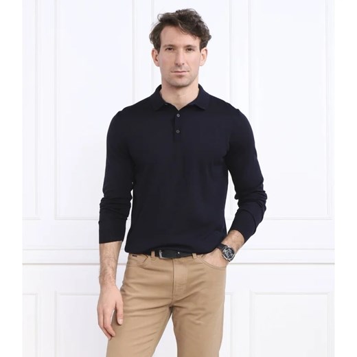 BOSS BLACK Wełniane polo Lancione | Regular Fit XL okazja Gomez Fashion Store