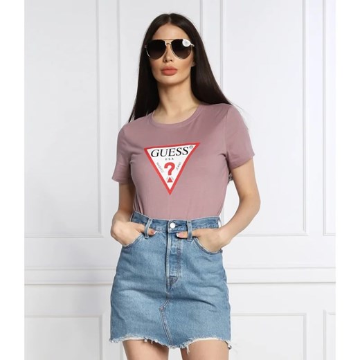 GUESS JEANS T-shirt ORIGINAL | Regular Fit XS okazja Gomez Fashion Store