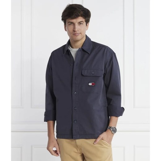 Tommy Jeans Koszula ESSENTIAL OVERSHIRT | Oversize fit ze sklepu Gomez Fashion Store w kategorii Koszule męskie - zdjęcie 163974662