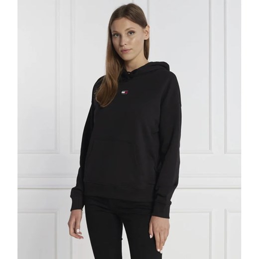 Tommy Jeans bluza damska czarna bawełniana