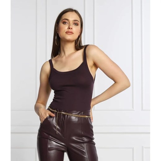 Patrizia Pepe Lniany top | Slim Fit ze sklepu Gomez Fashion Store w kategorii Bluzki damskie - zdjęcie 163974794