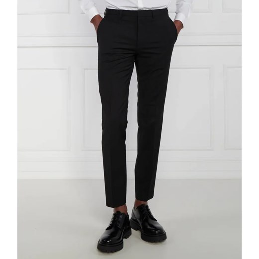 HUGO Wełniane spodnie HestenM204X | Extra slim fit ze sklepu Gomez Fashion Store w kategorii Spodnie męskie - zdjęcie 163974943