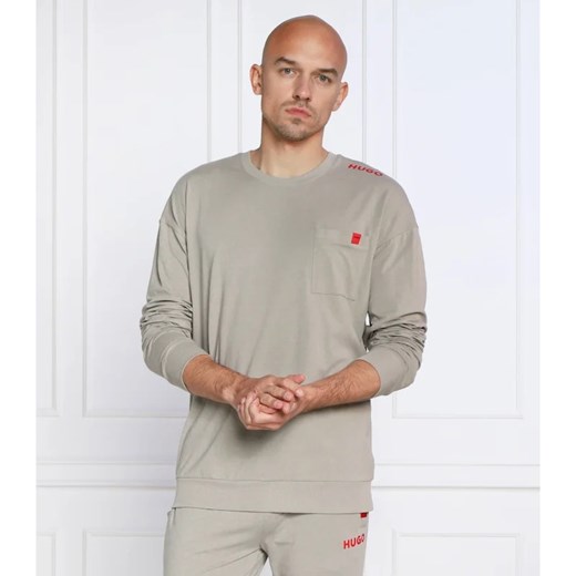 T-shirt męski Hugo Boss z długim rękawem z elastanu