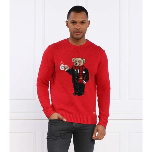 POLO RALPH LAUREN Sweter | Regular Fit | z dodatkiem lnu ze sklepu Gomez Fashion Store w kategorii Swetry męskie - zdjęcie 163975362