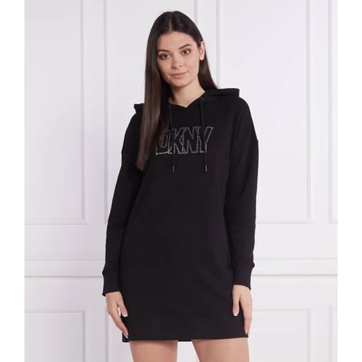 Sukienka DKNY z dekoltem w serek prosta