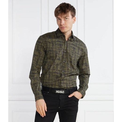 Koszula męska zielona Hugo Boss