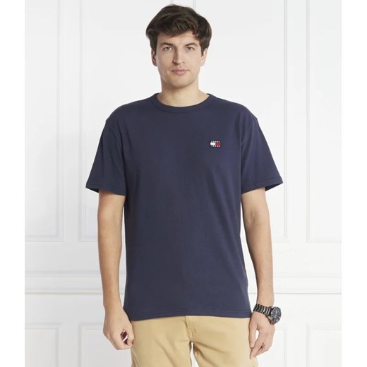 T-shirt męski Tommy Jeans granatowy z krótkim rękawem 