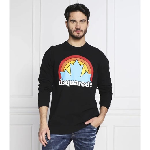 T-shirt męski Dsquared2 z bawełny z długim rękawem