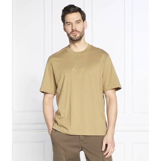 Michael Kors T-shirt EMB LOGO TEE | Regular Fit ze sklepu Gomez Fashion Store w kategorii T-shirty męskie - zdjęcie 163976533