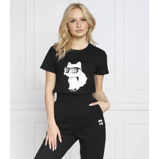 Karl Lagerfeld T-shirt ikonik 2.0 choupette | Regular Fit ze sklepu Gomez Fashion Store w kategorii Bluzki damskie - zdjęcie 163977122