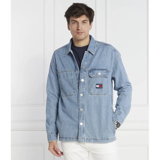 Tommy Jeans Koszula | Oversize fit | denim ze sklepu Gomez Fashion Store w kategorii Koszule męskie - zdjęcie 163977283