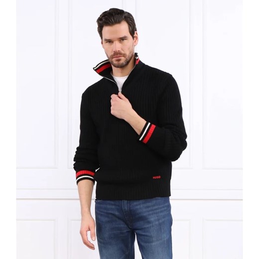 HUGO Sweter Shizo | Regular Fit | z dodatkiem wełny L promocyjna cena Gomez Fashion Store