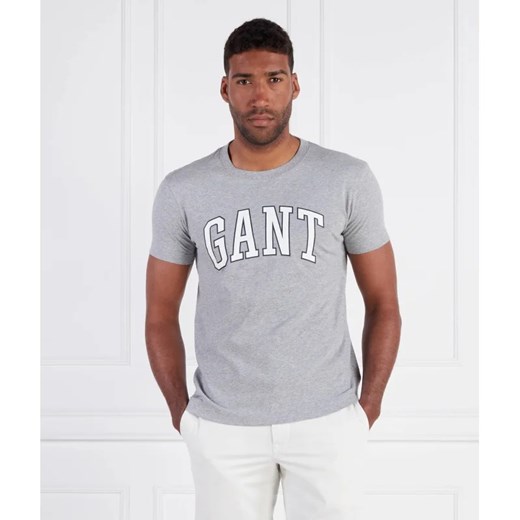T-shirt męski Gant z krótkimi rękawami z bawełny 