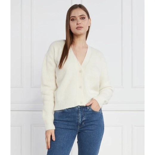 Calvin Klein Kardigan | Regular Fit | z dodatkiem wełny Calvin Klein L okazyjna cena Gomez Fashion Store